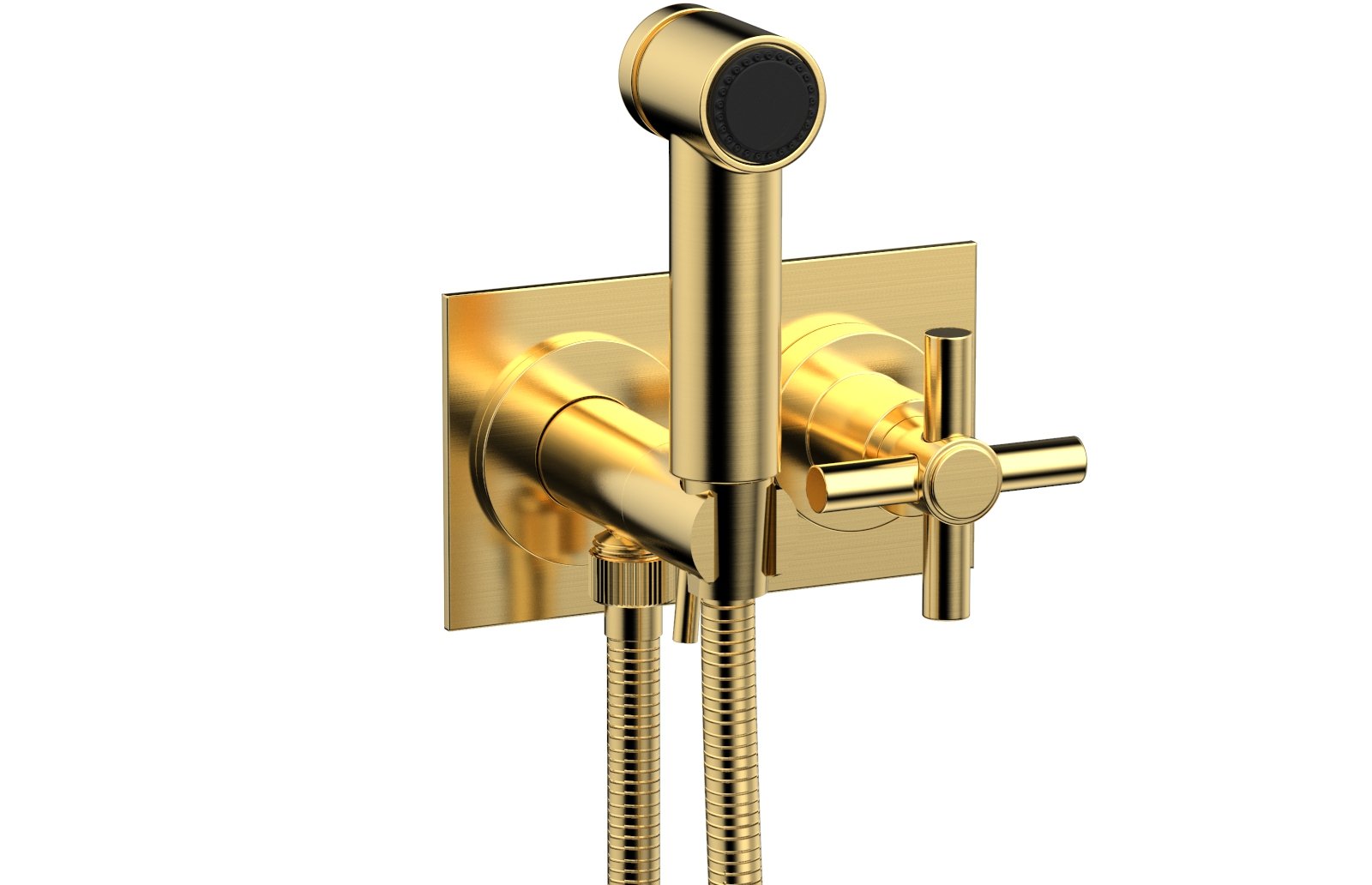 BASIC Wall Mounted Bidet, Tubular Cross Handle 134-65