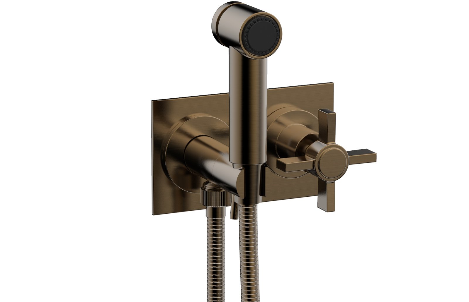 BASIC Wall Mounted Bidet, Blade Cross Handle 137-65