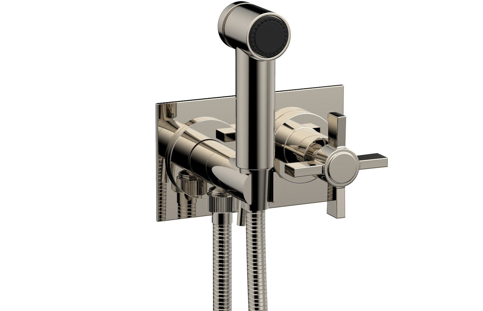 BASIC Wall Mounted Bidet, Blade Cross Handle 137-65