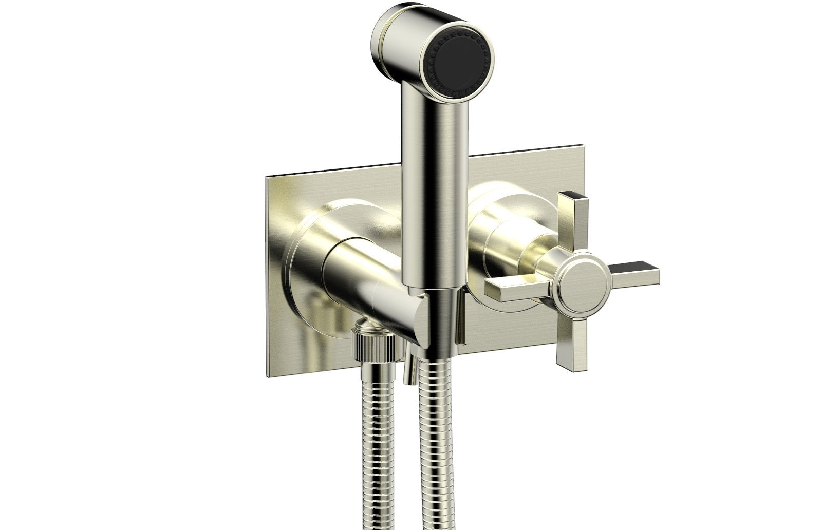 BASIC Wall Mounted Bidet, Blade Cross Handle 137-65