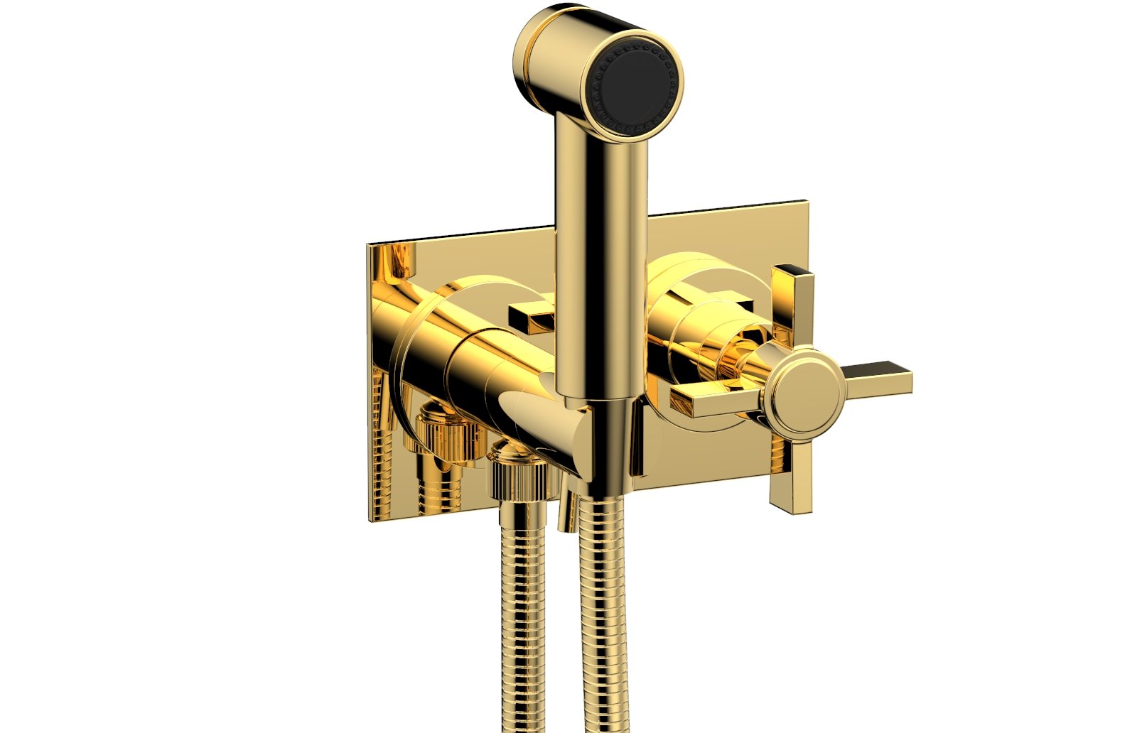 BASIC Wall Mounted Bidet, Blade Cross Handle 137-65