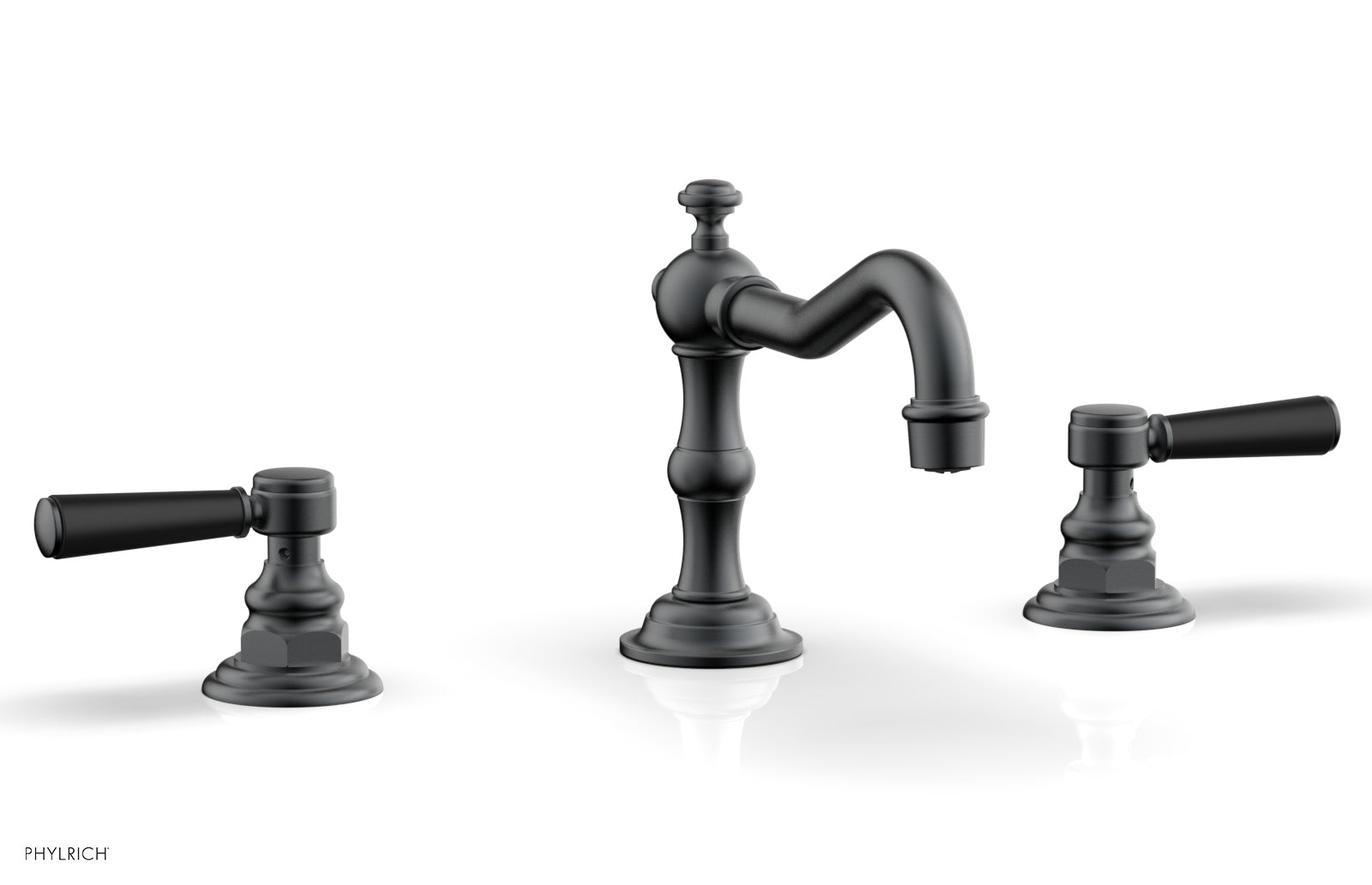 HENRI Widespread Faucet - Satin Black Lever Handles 161-02