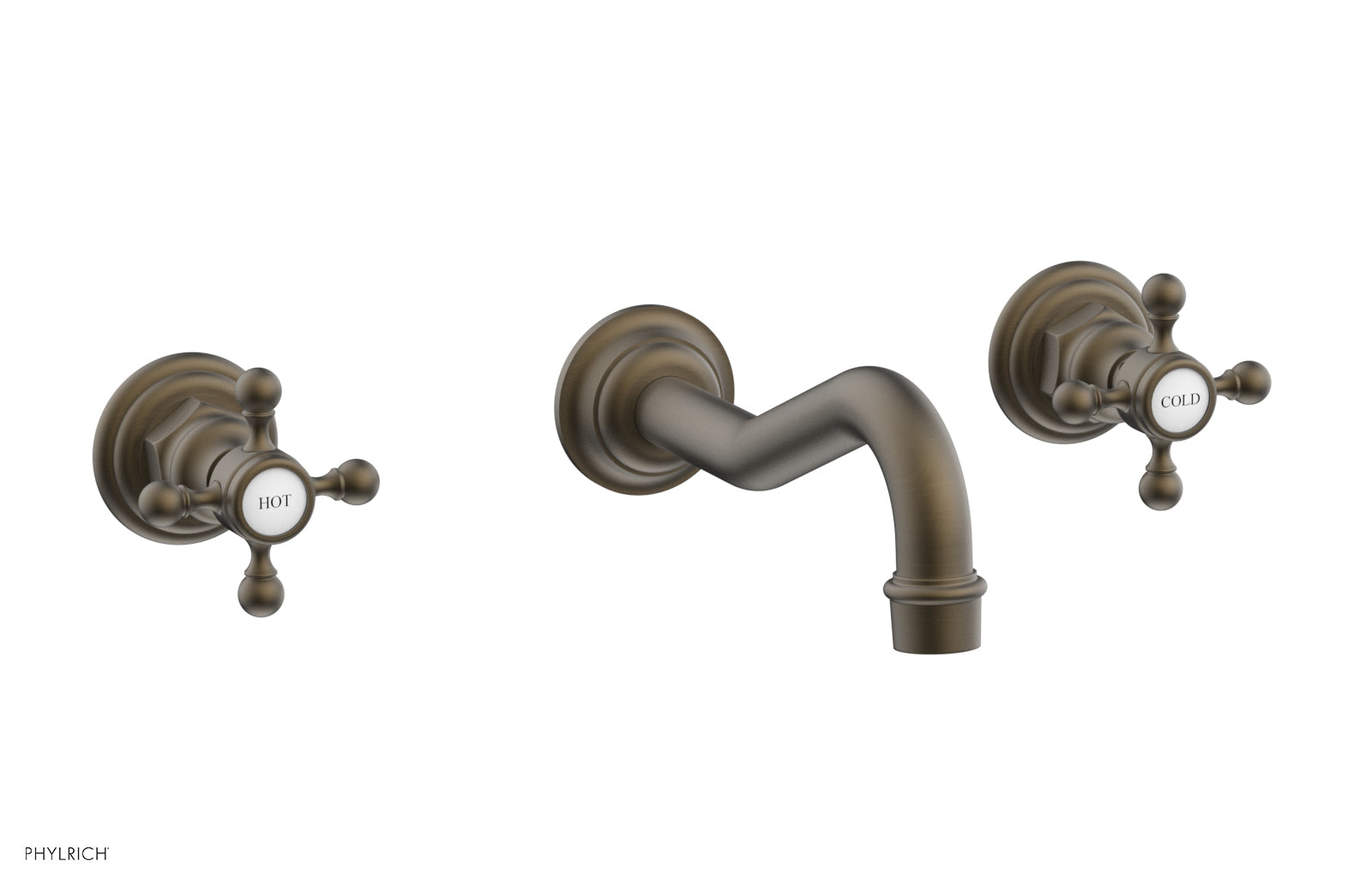HENRI Wall Tub Set - Cross Handle 161-56