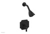 HENRI Pressure Balance Shower Set - Black Marble Handle 161-23