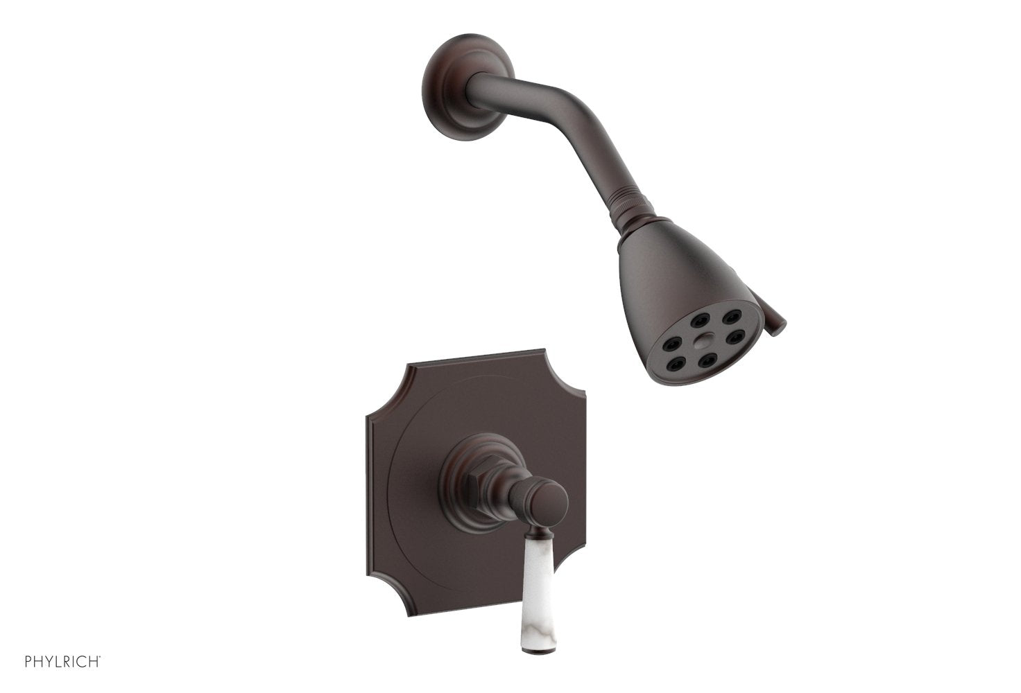 HENRI Pressure Balance Shower Set - White Marble Handle 161-23