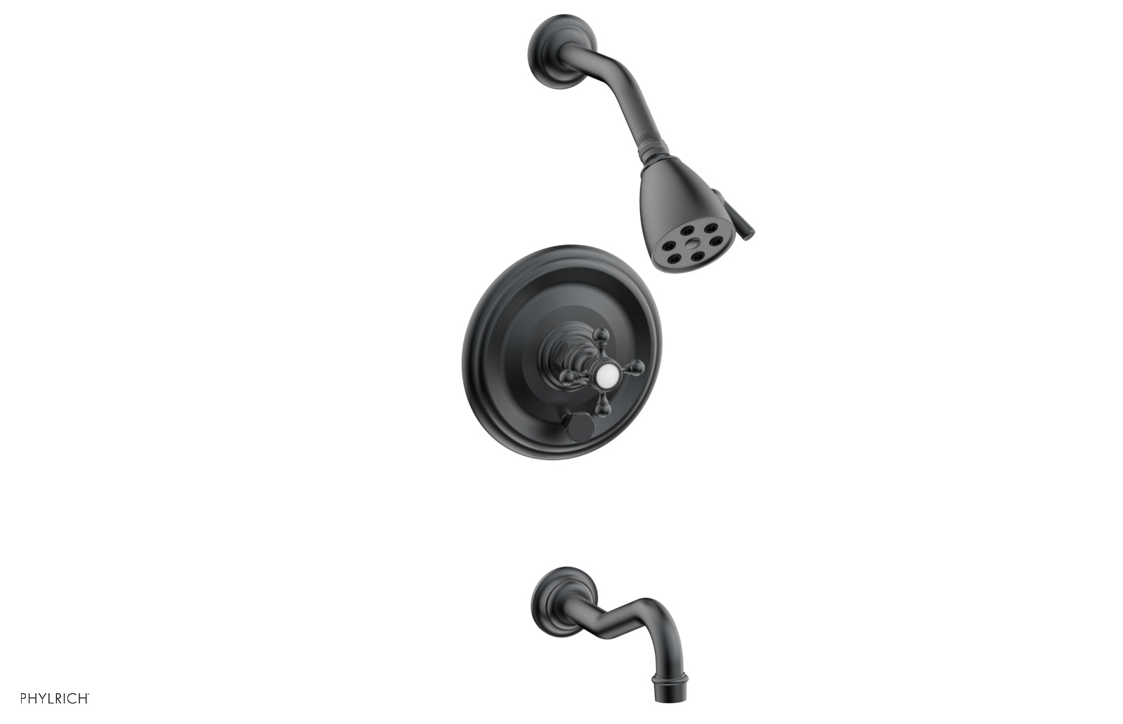 HENRI Pressure Balance Tub and Shower Set - Cross Handle 161-26