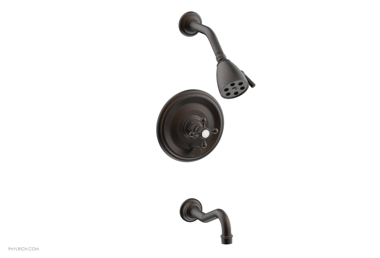 HENRI Pressure Balance Tub and Shower Set - Cross Handle 161-26