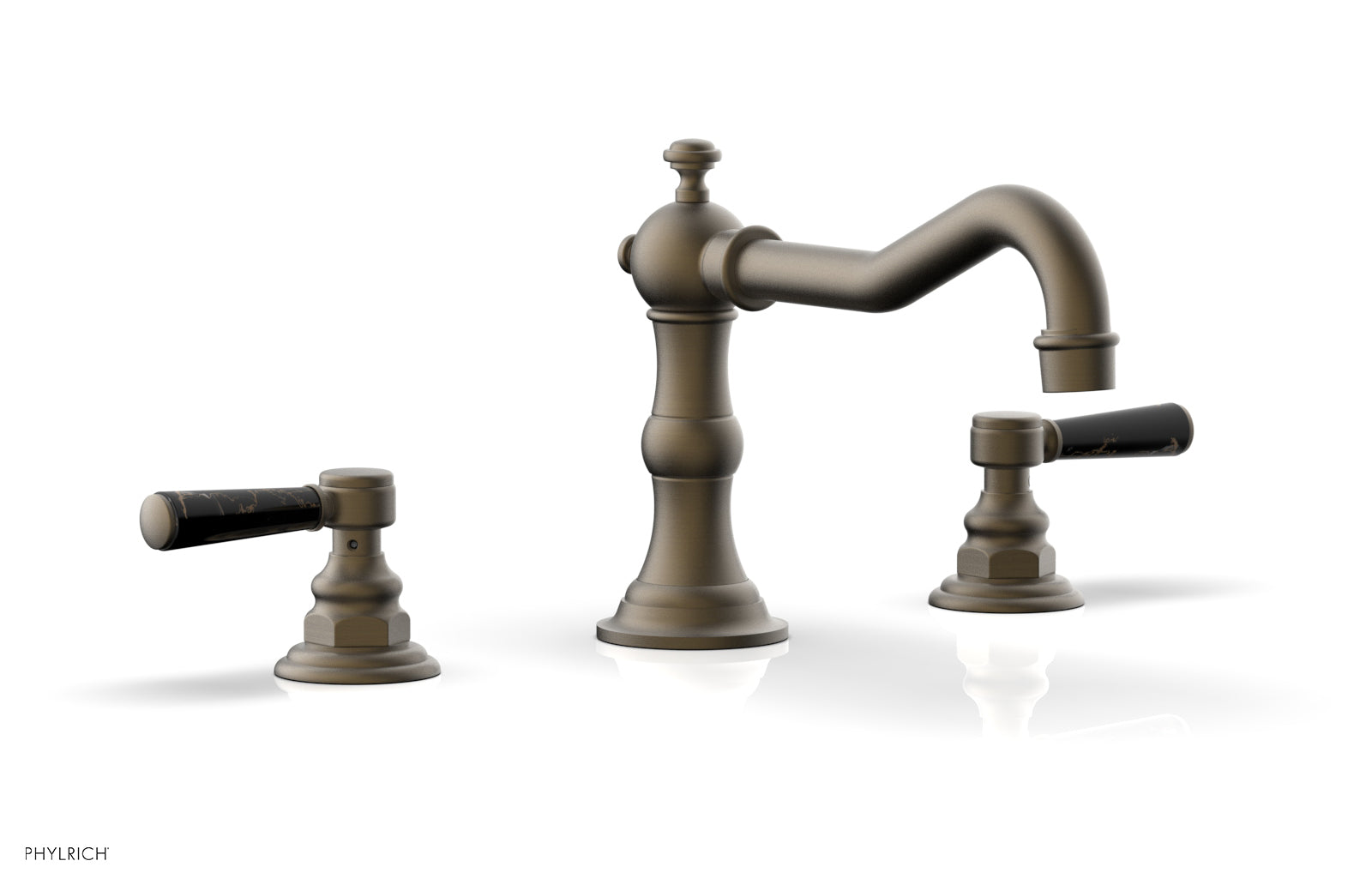 HENRI Deck Tub Set - Marble Lever Handles - 161-42