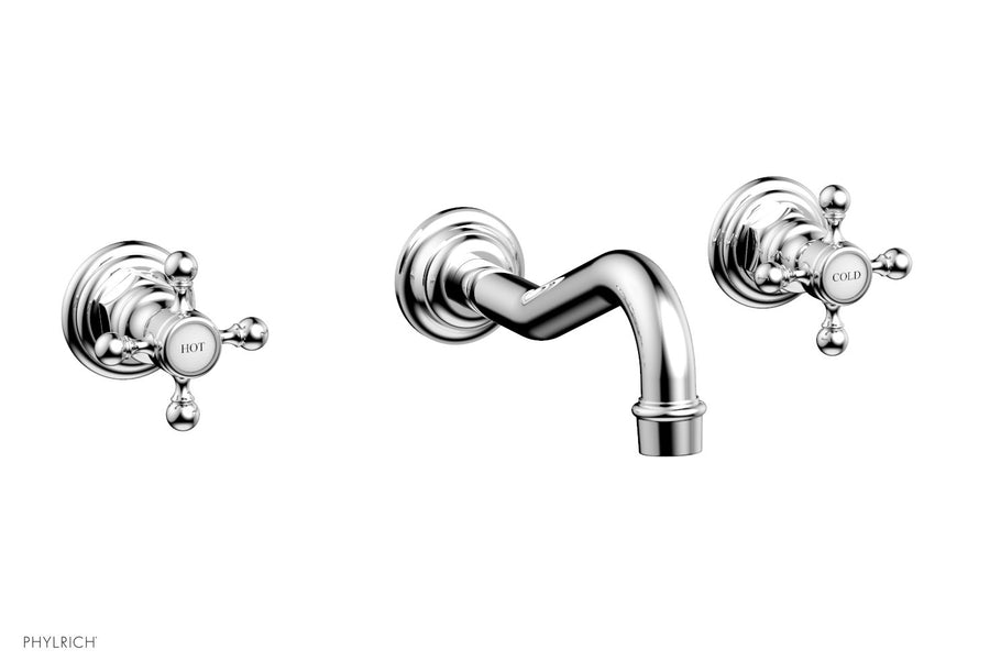 HENRI Wall Tub Set - Cross Handle 161-56