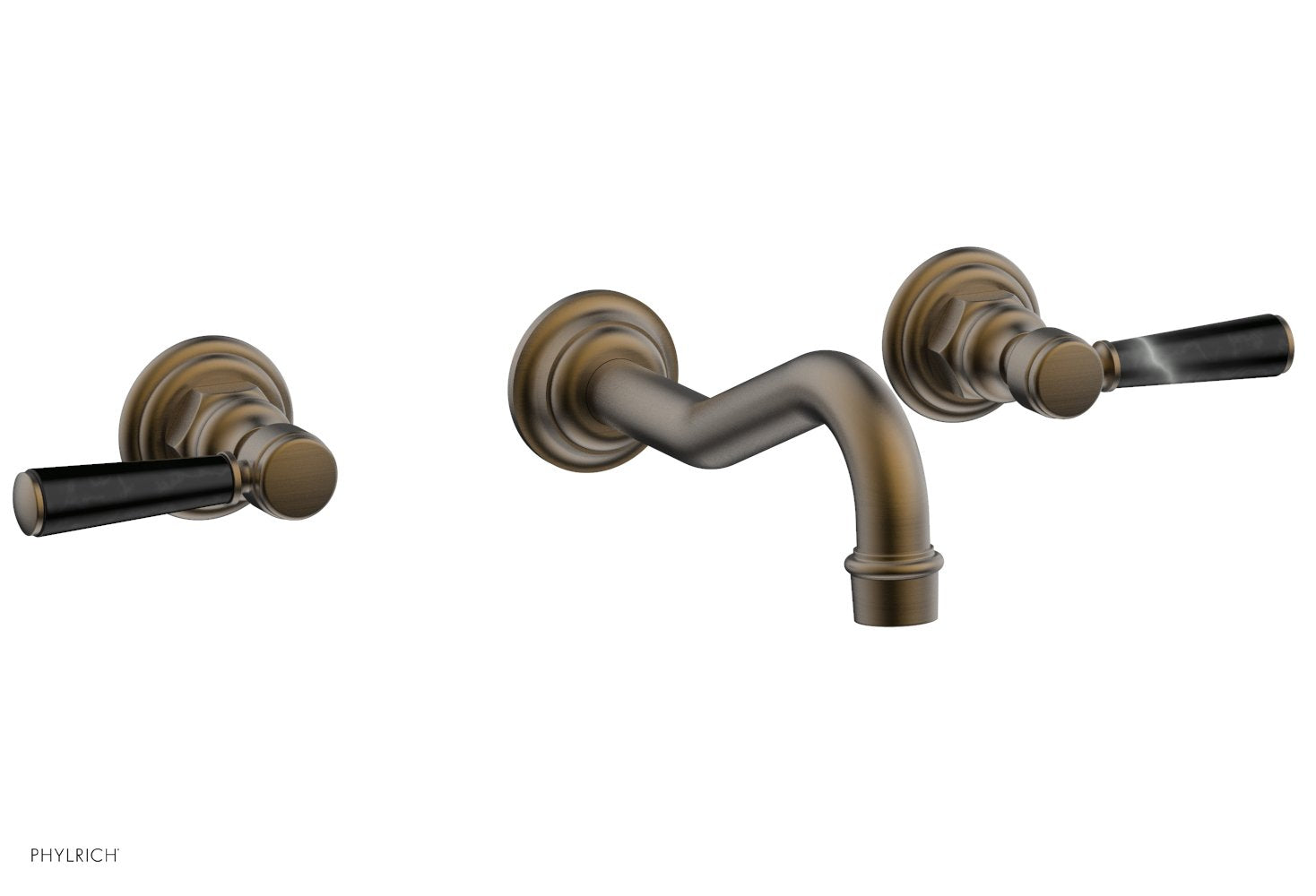 HENRI Wall Tub Set - Marble Lever Handles 161-58