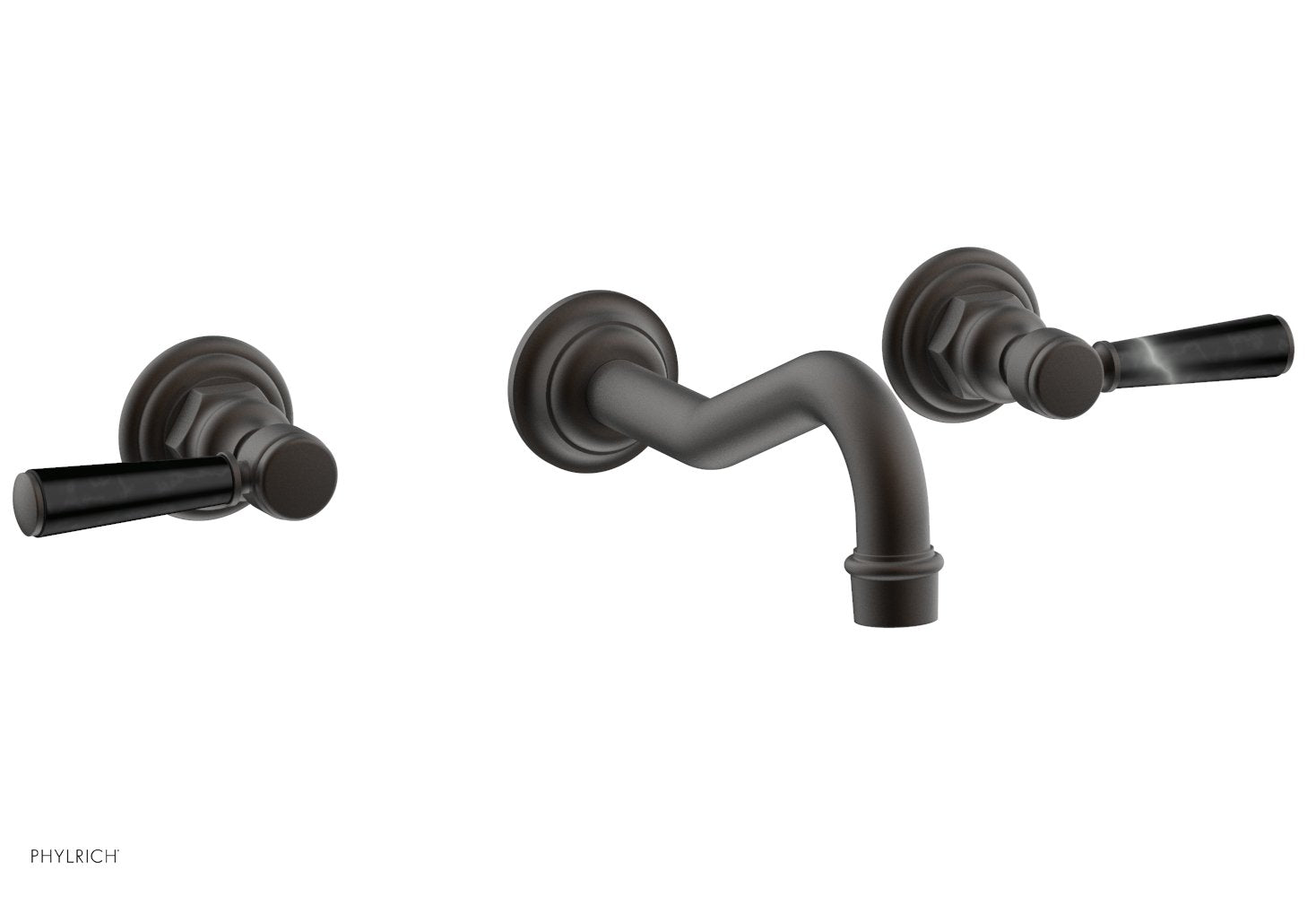 HENRI Wall Tub Set - Marble Lever Handles 161-58