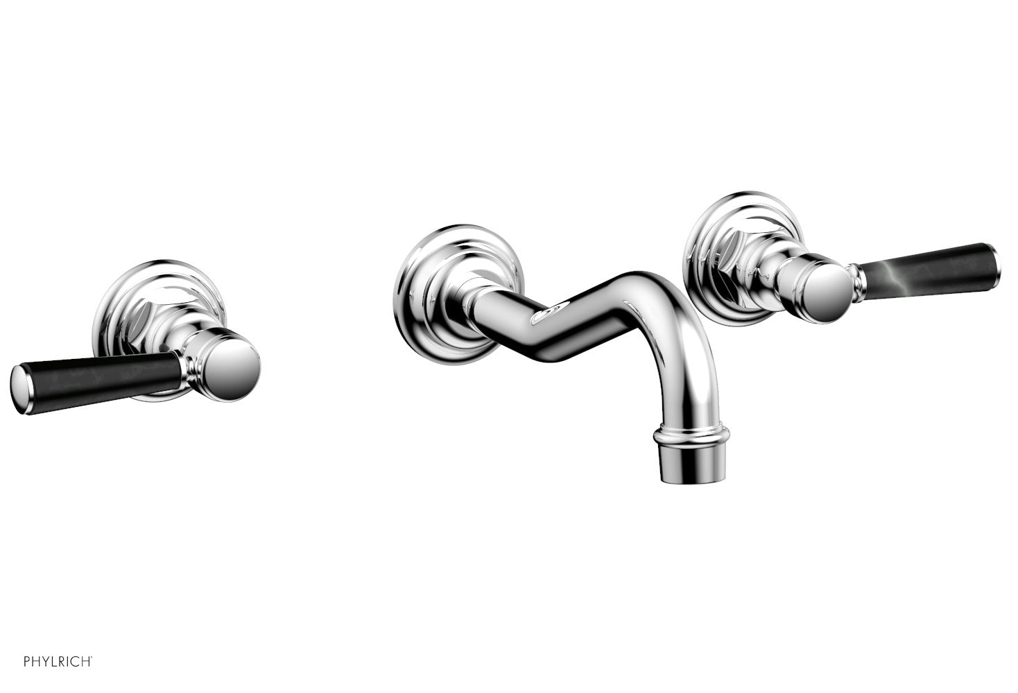 HENRI Wall Tub Set - Marble Lever Handles 161-58