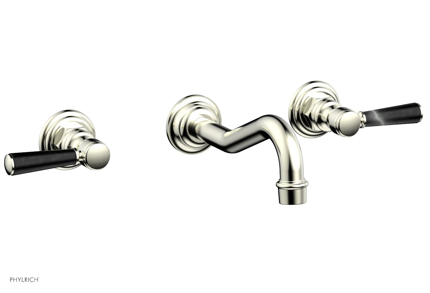 HENRI Wall Tub Set - Marble Lever Handles 161-58