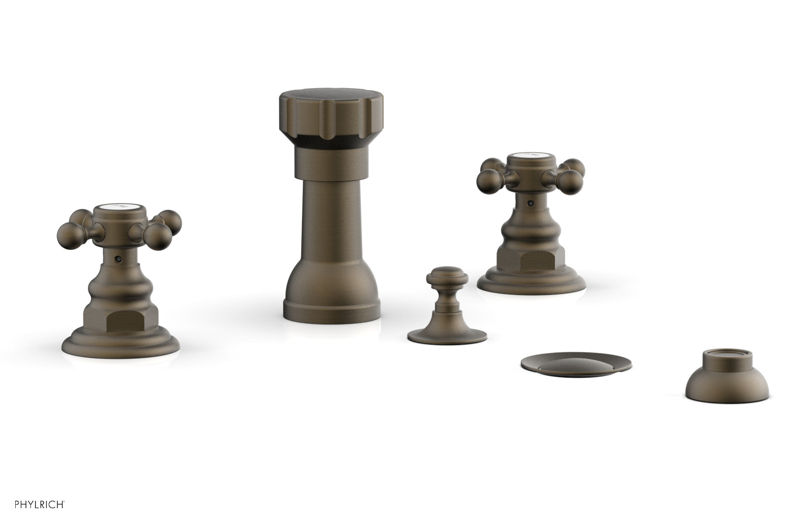 HENRI Four Hole Bidet Set - Cross Handles 161-60