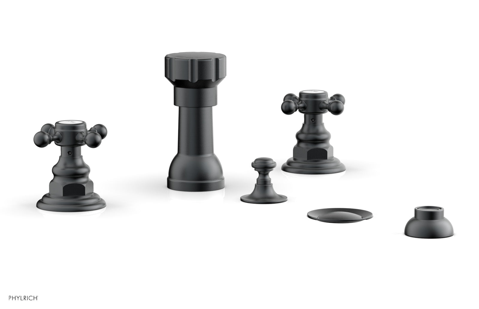 HENRI Four Hole Bidet Set - Cross Handles 161-60