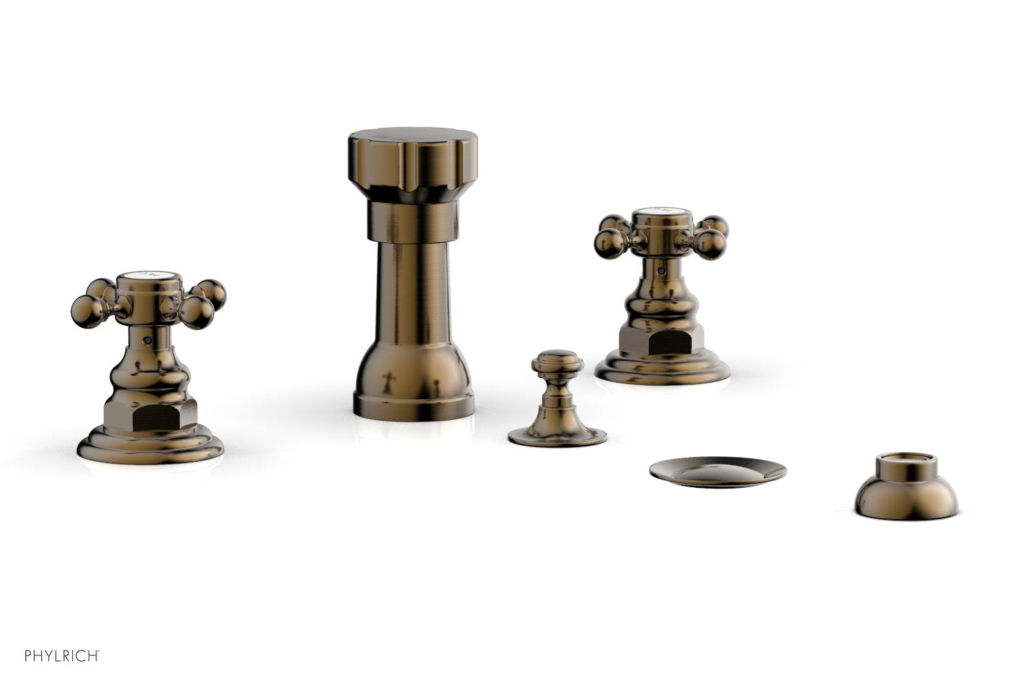 HENRI Four Hole Bidet Set - Cross Handles 161-60