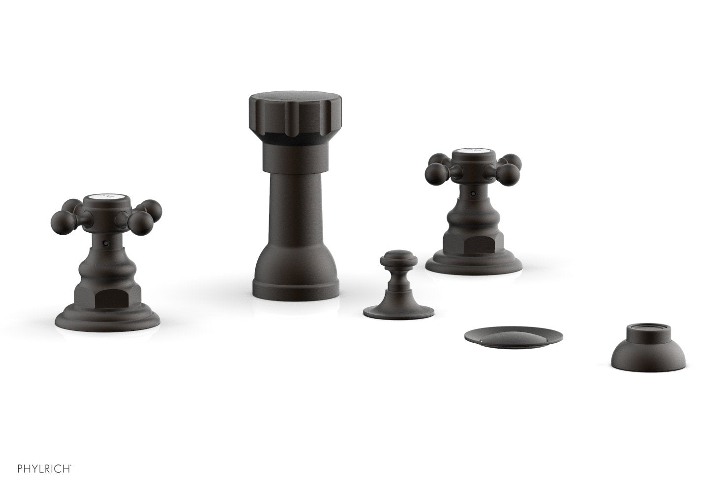 HENRI Four Hole Bidet Set - Cross Handles 161-60