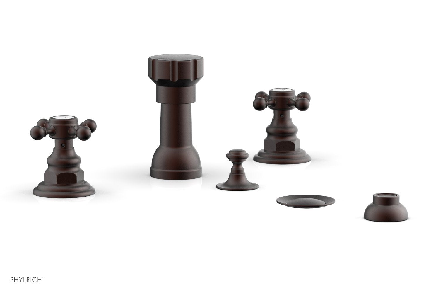 HENRI Four Hole Bidet Set - Cross Handles 161-60