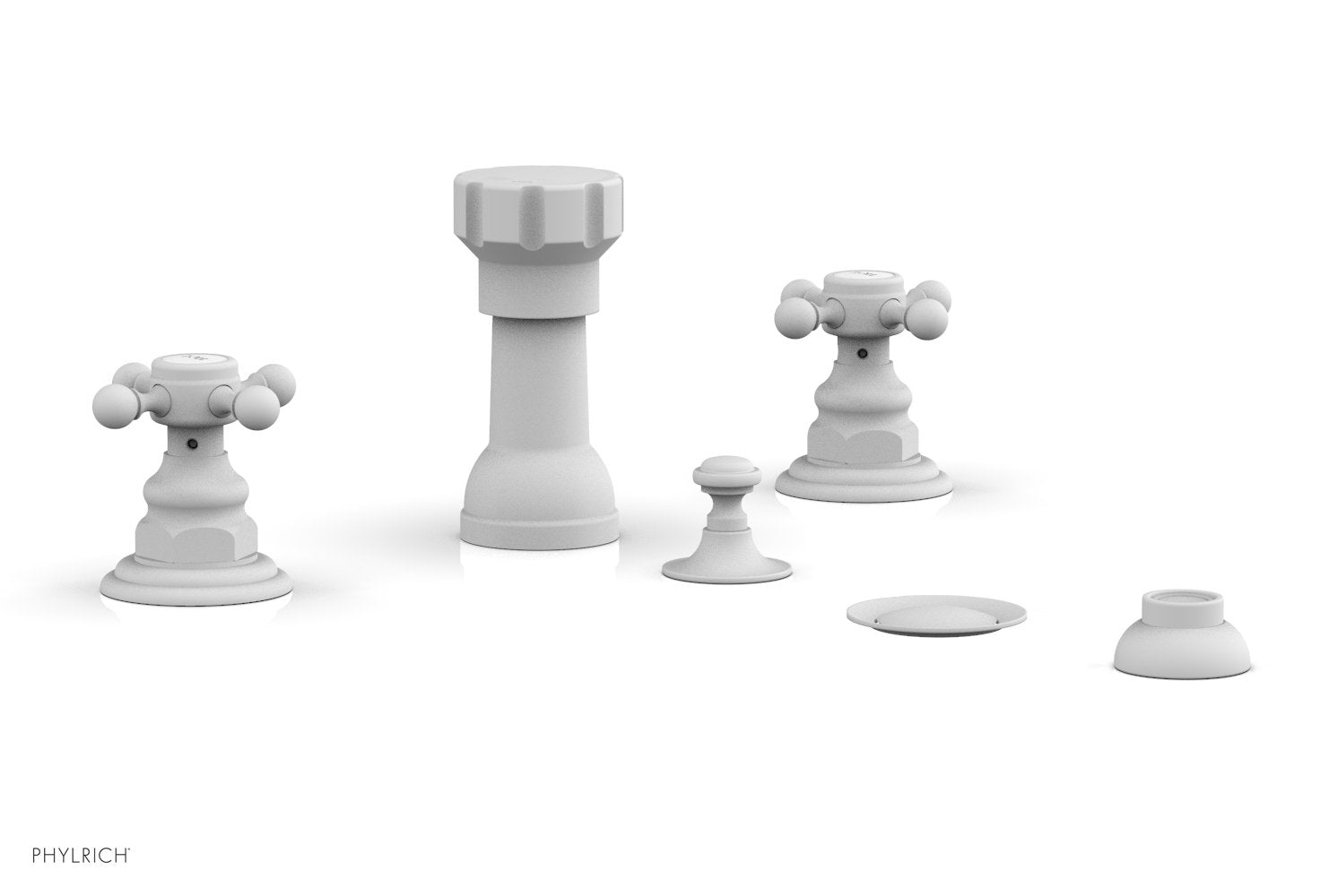 HENRI Four Hole Bidet Set - Cross Handles 161-60