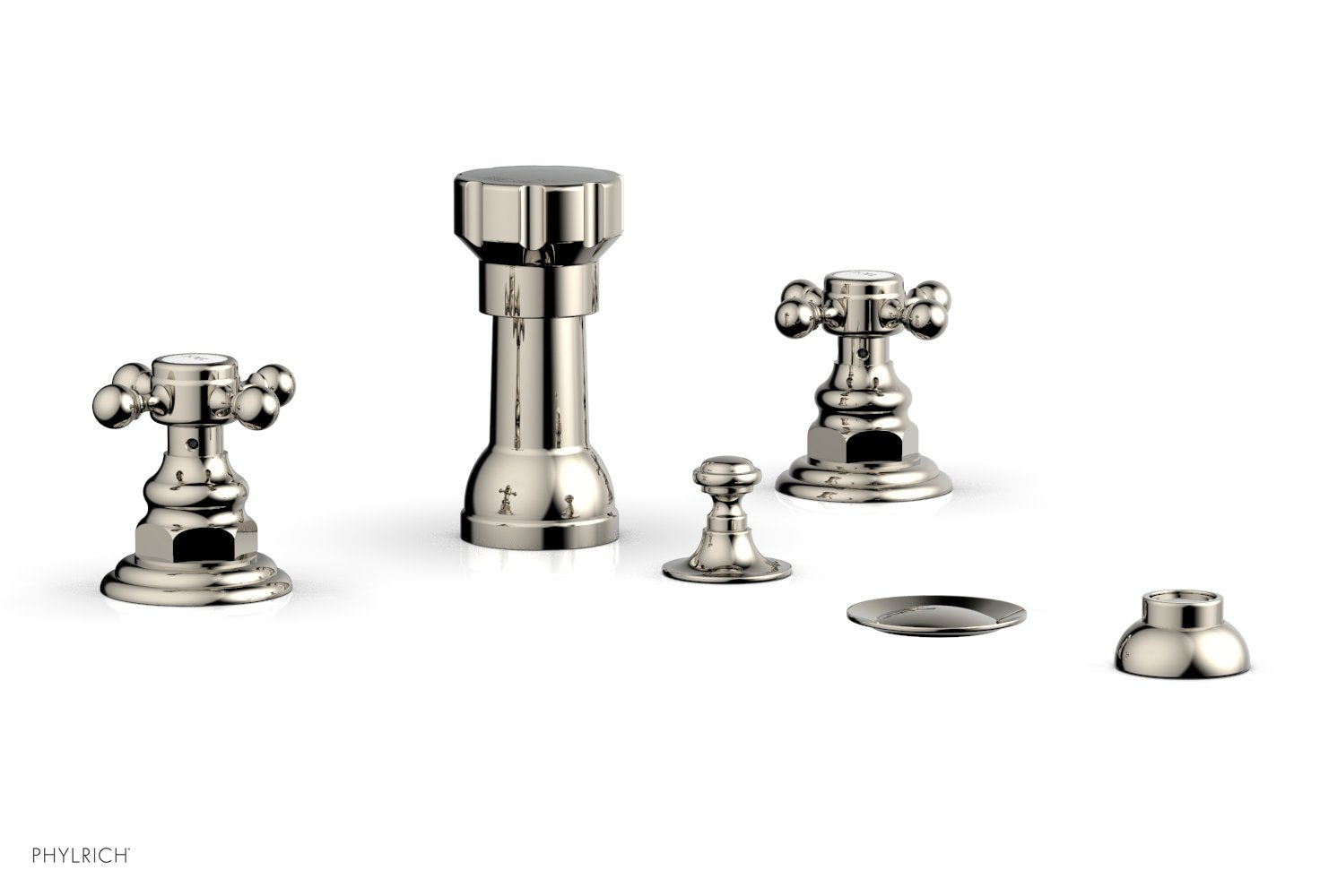 HENRI Four Hole Bidet Set - Cross Handles 161-60