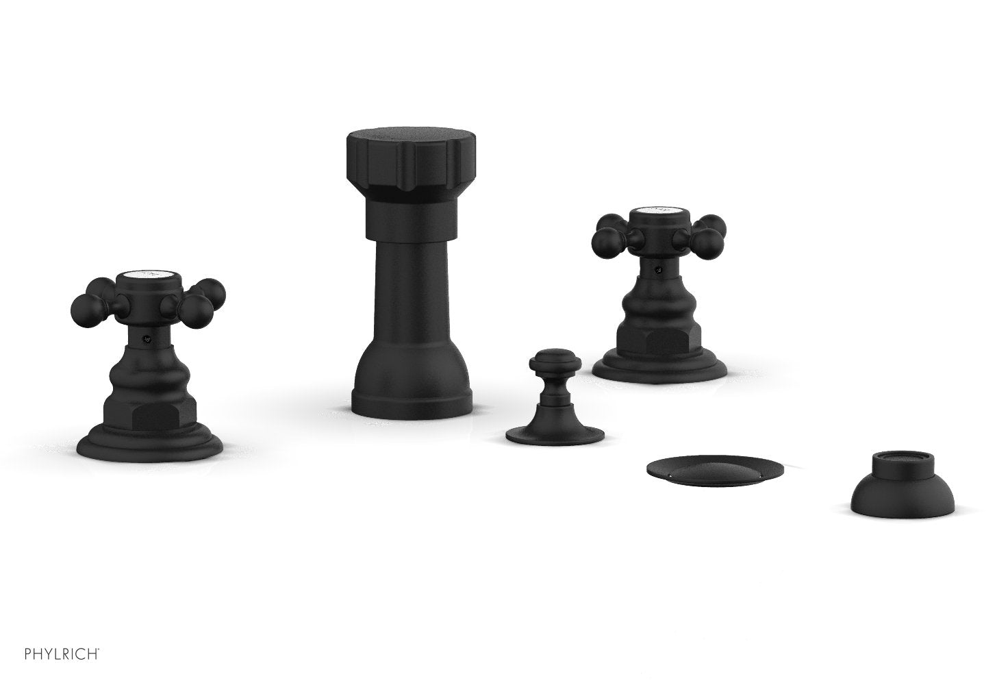 HENRI Four Hole Bidet Set - Cross Handles 161-60