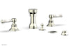 HENRI Four Hole Bidet Set - White Marble Lever Handles 161-62