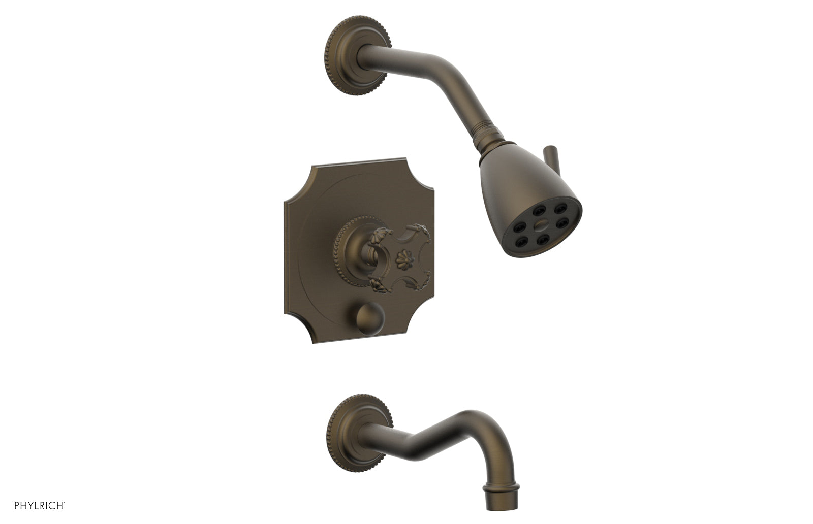 MARVELLE Pressure Balance Tub and Shower Set - Cross Handle 162-26
