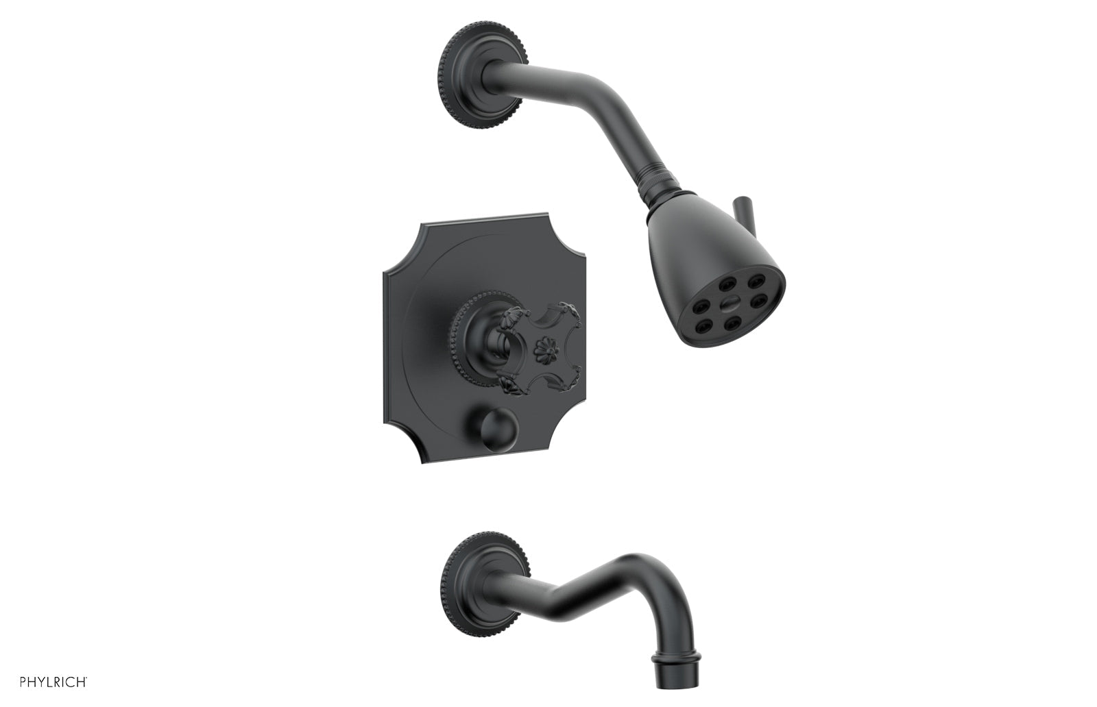 MARVELLE Pressure Balance Tub and Shower Set - Cross Handle 162-26