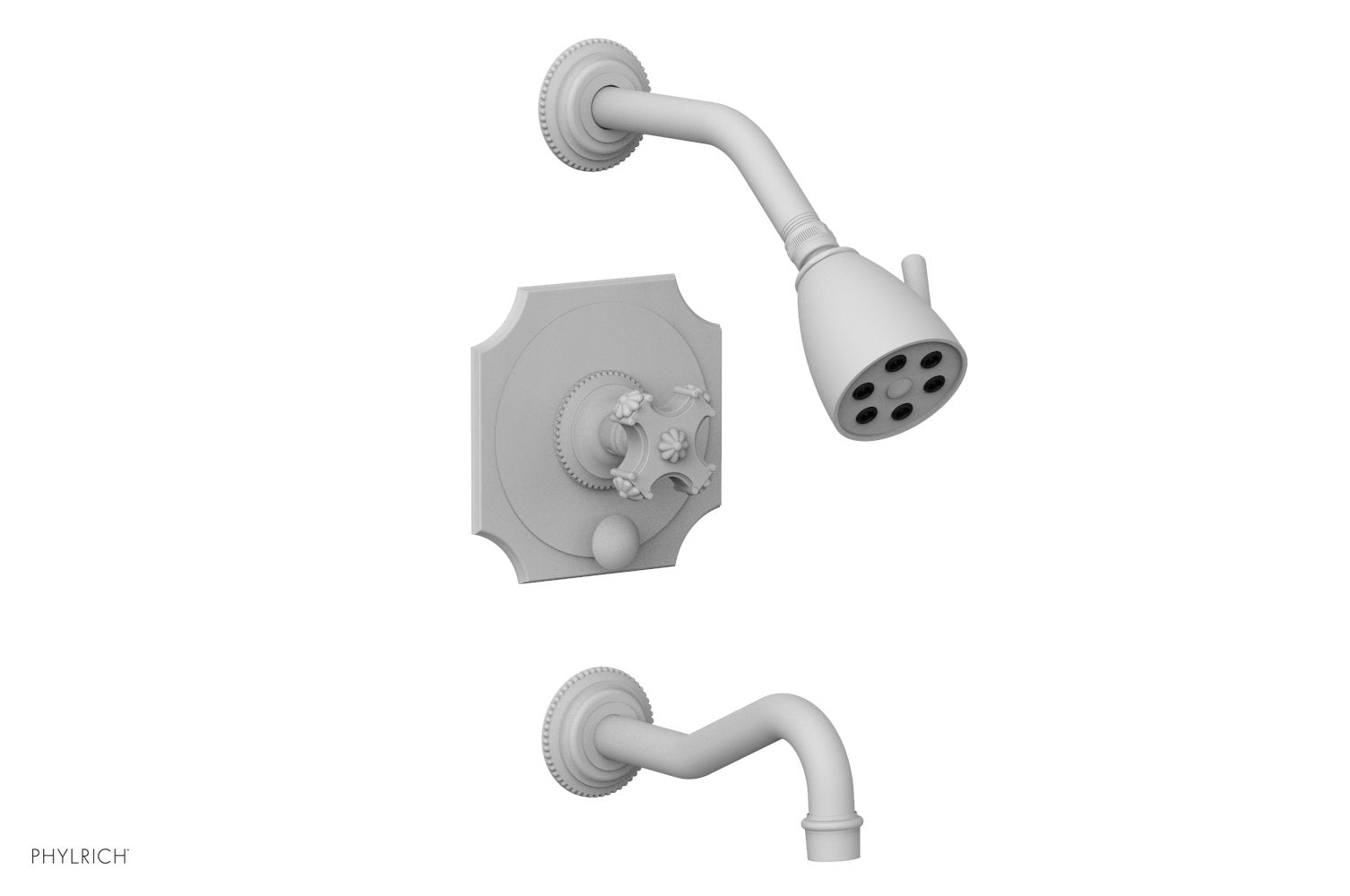 MARVELLE Pressure Balance Tub and Shower Set - Cross Handle 162-26