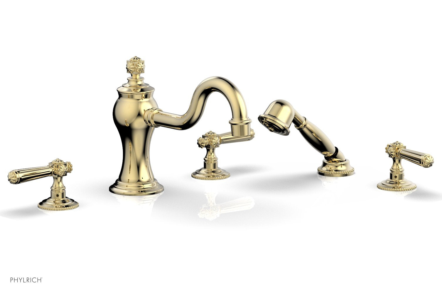 MARVELLE Deck Tub Set with Hand Shower - Lever Handles 162-49