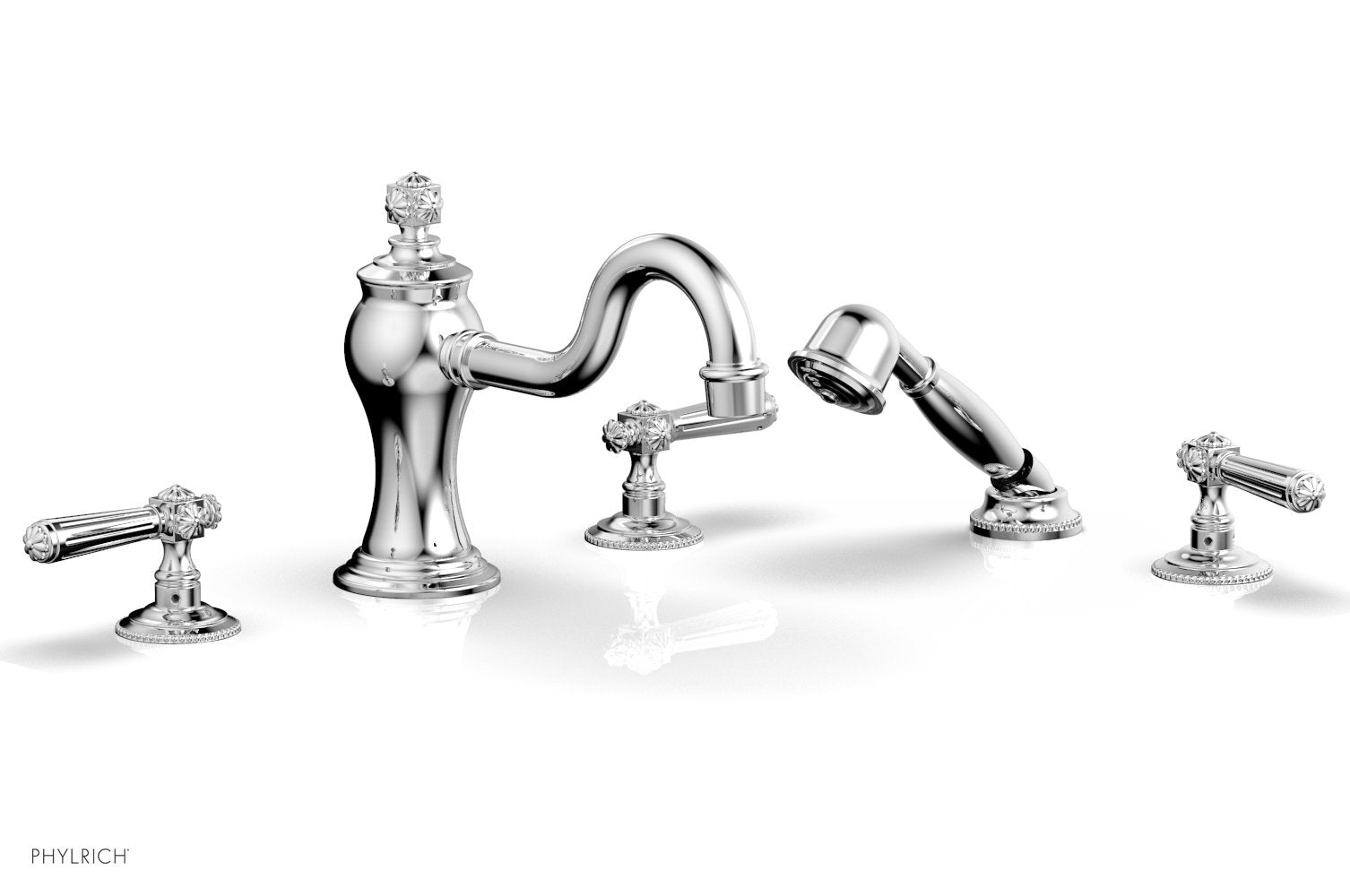 MARVELLE Deck Tub Set with Hand Shower - Lever Handles 162-49