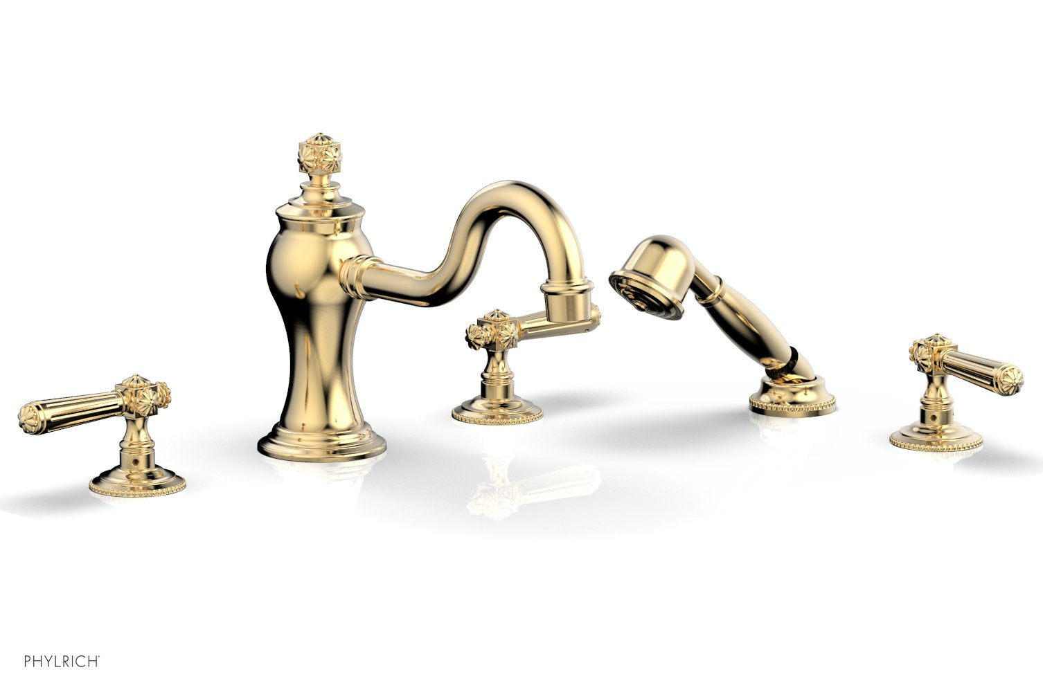 MARVELLE Deck Tub Set with Hand Shower - Lever Handles 162-49