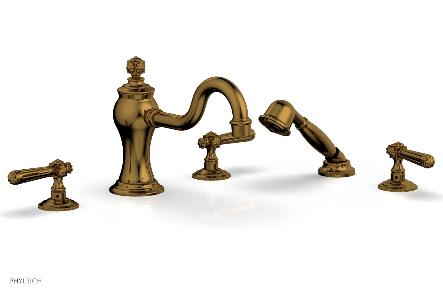 MARVELLE Deck Tub Set with Hand Shower - Lever Handles 162-49