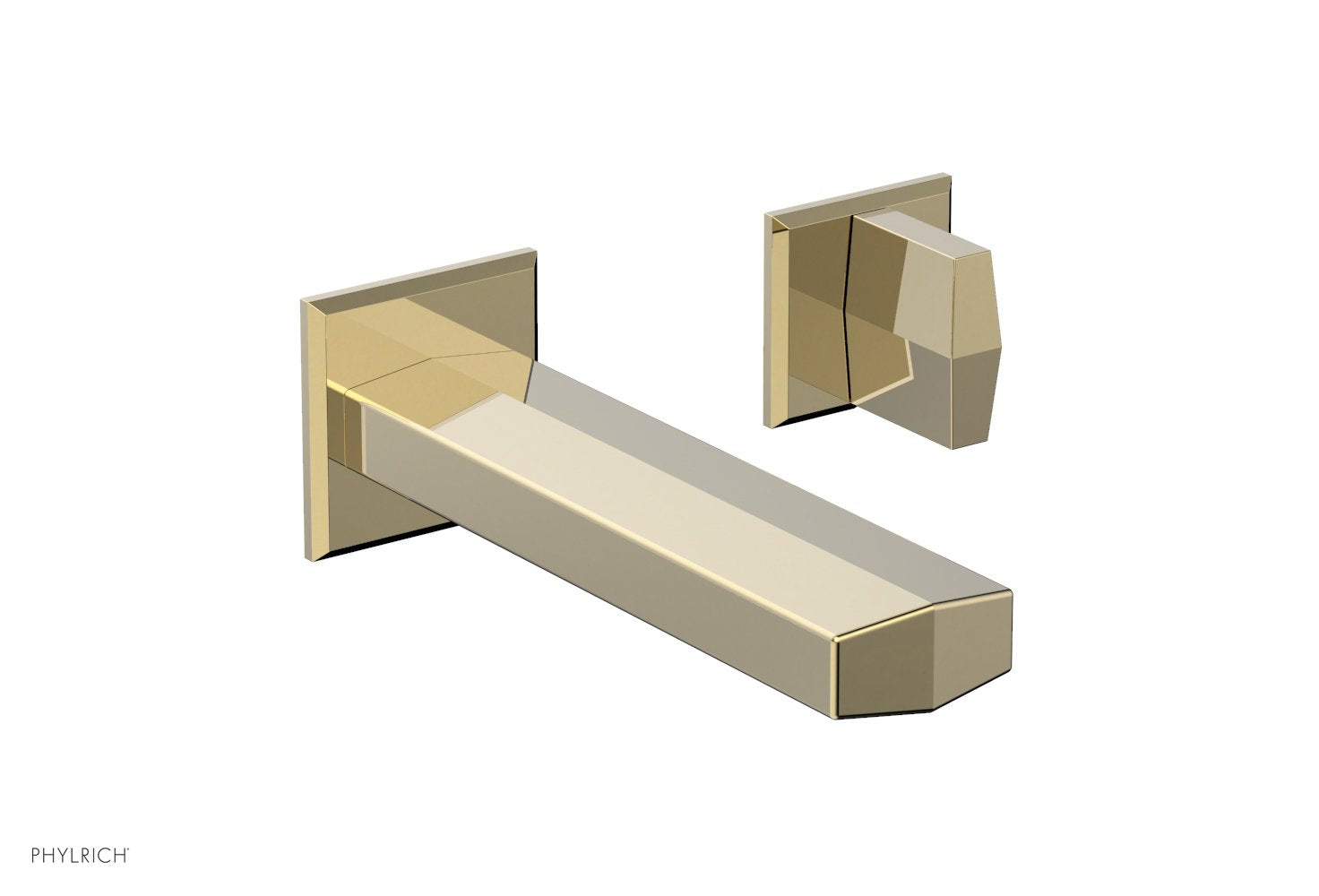 DIAMA Single Handle Wall Lavatory Set - Blade Handles 184-15