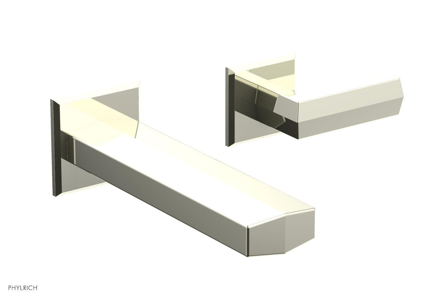 DIAMA Single Handle Wall Lavatory Set - Lever Handles 184-16