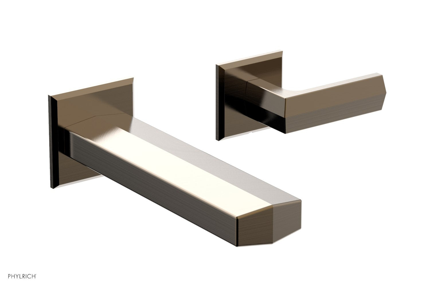 DIAMA Single Handle Wall Lavatory Set - Lever Handles 184-16