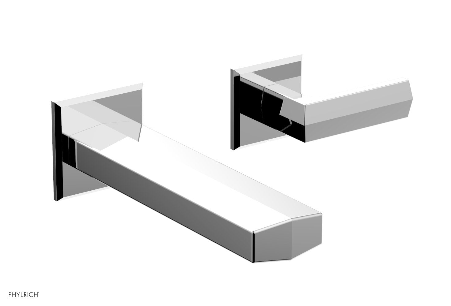 DIAMA Single Handle Wall Lavatory Set - Lever Handles 184-16