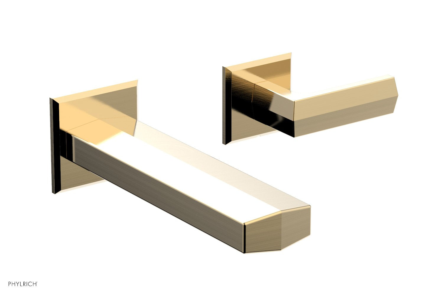 DIAMA Single Handle Wall Lavatory Set - Lever Handles 184-16