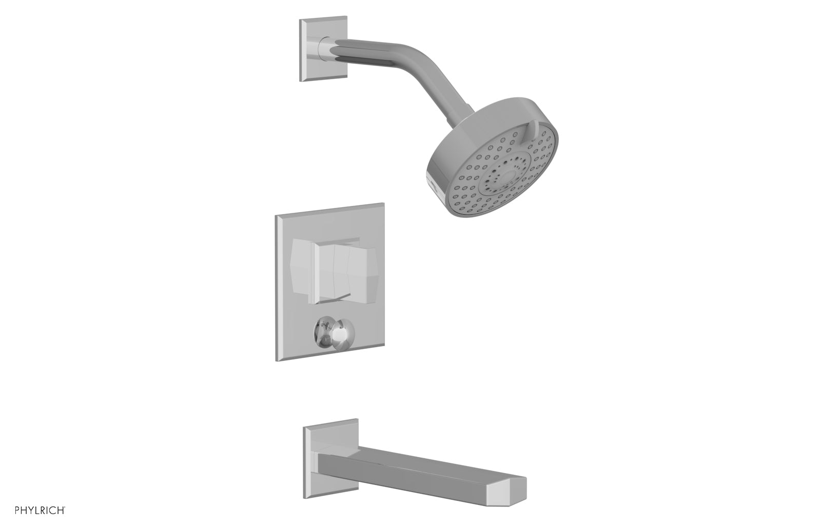 DIAMA Pressure Balance Tub and Shower Set - Blade Handle 184-26