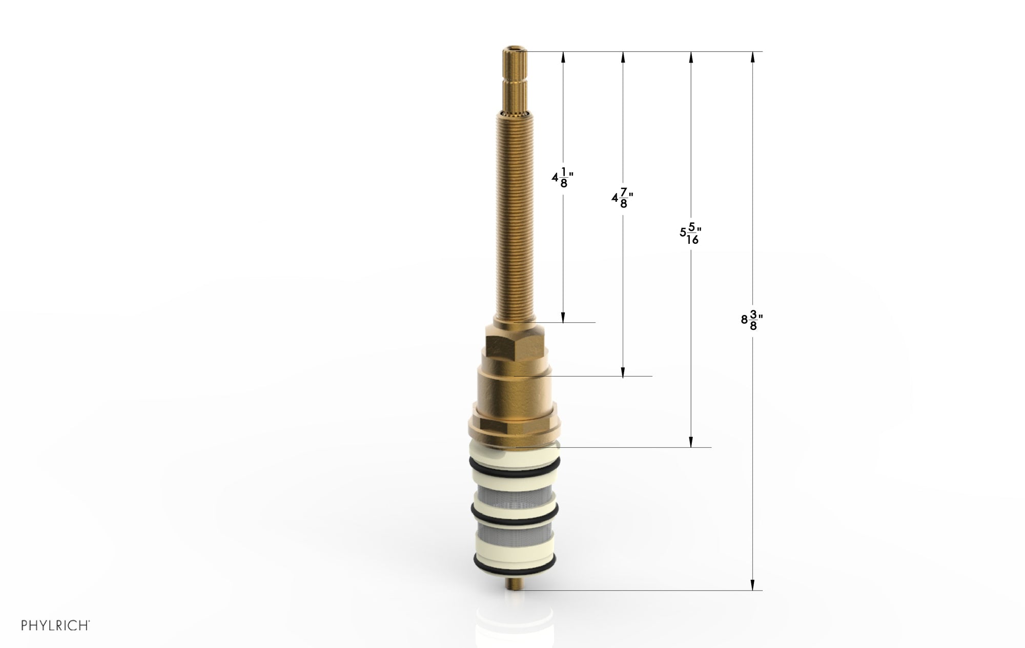Replacement 3/4" Thermostatic Valve Cartridge and Stem 2-181