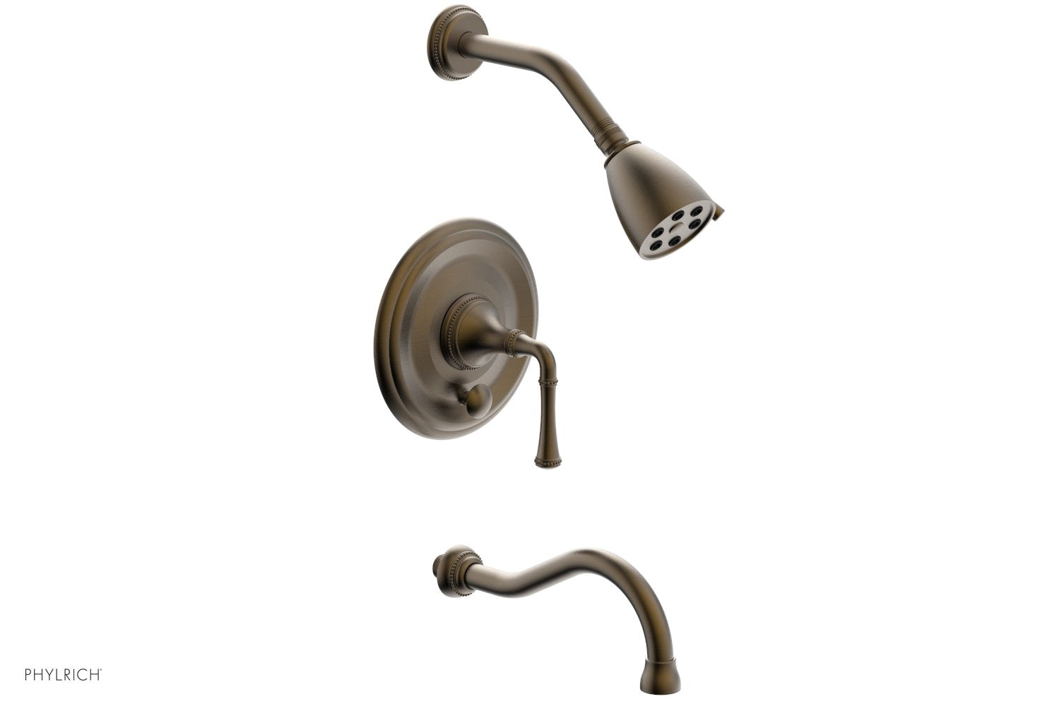 BEADED Pressure Balance Tub and Shower Set - Lever Handle 207-26
