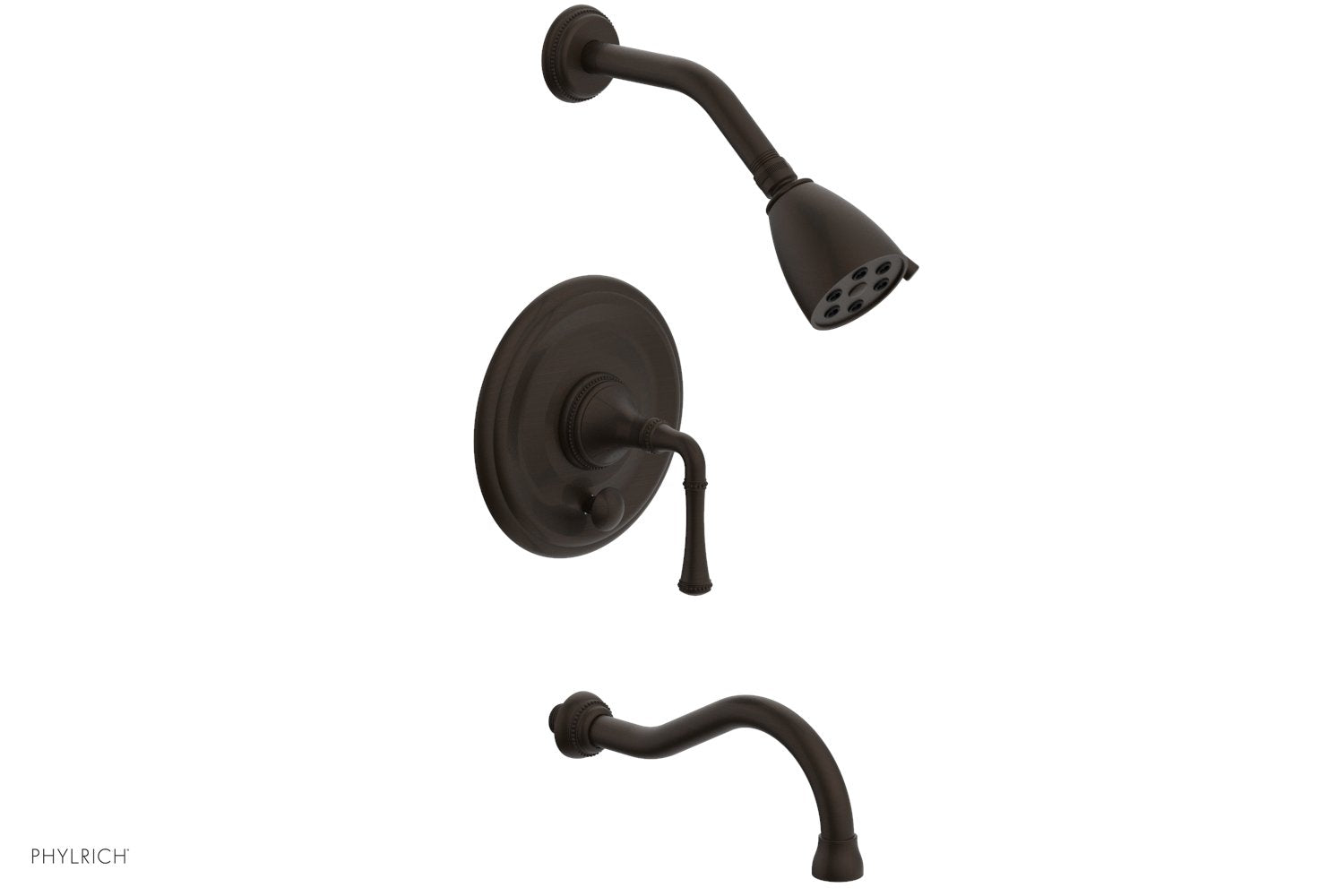 BEADED Pressure Balance Tub and Shower Set - Lever Handle 207-26