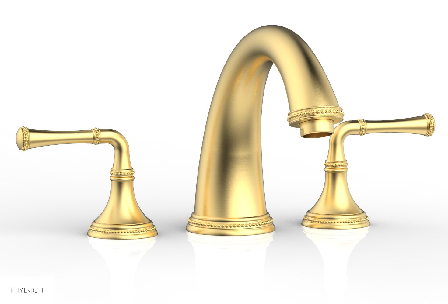 BEADED Deck Tub Set - Lever Handles 207-40