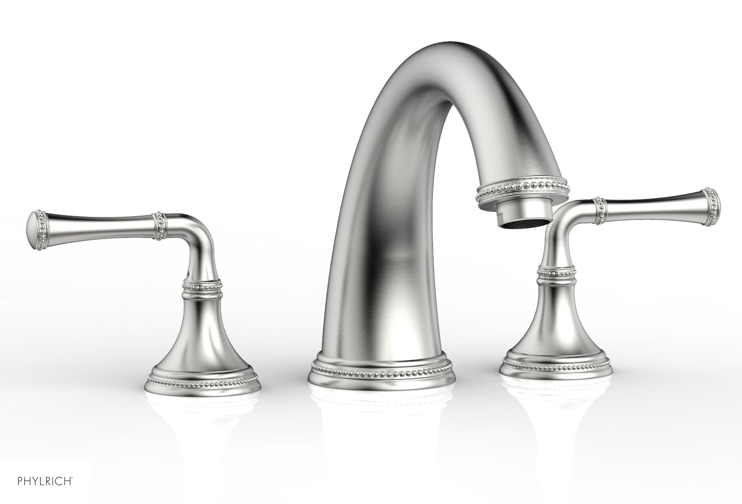 BEADED Deck Tub Set - Lever Handles 207-40