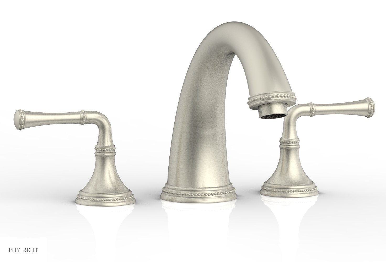 BEADED Deck Tub Set - Lever Handles 207-40