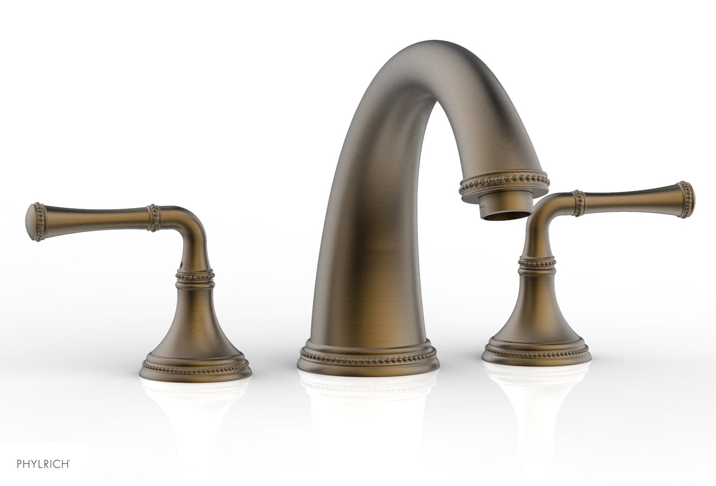 BEADED Deck Tub Set - Lever Handles 207-40