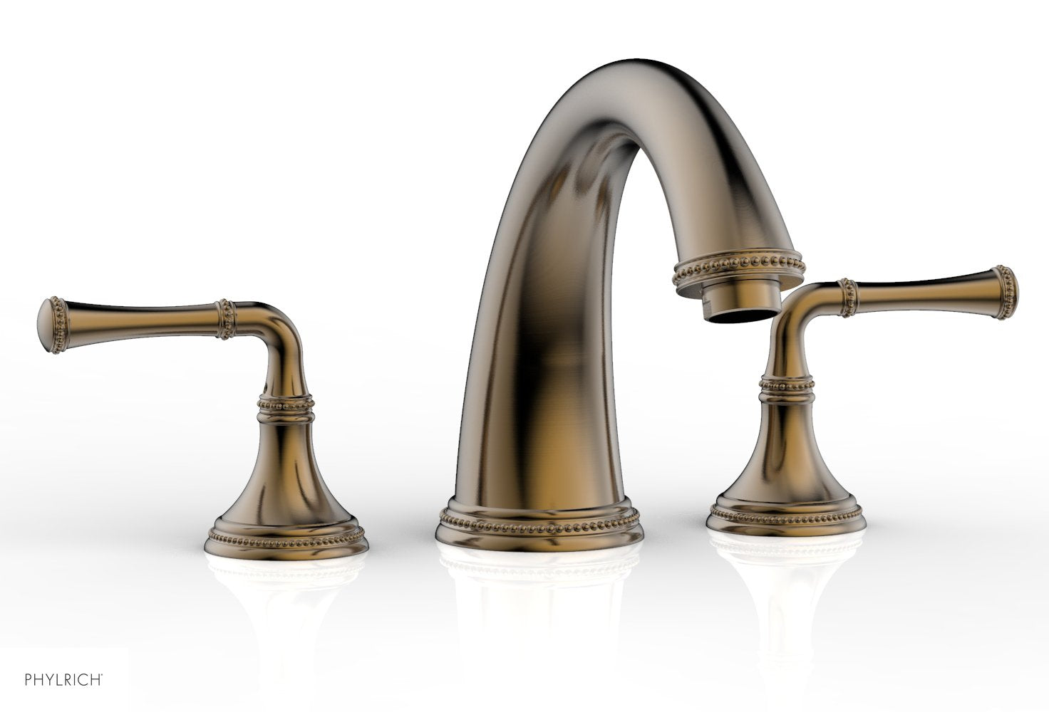 BEADED Deck Tub Set - Lever Handles 207-40