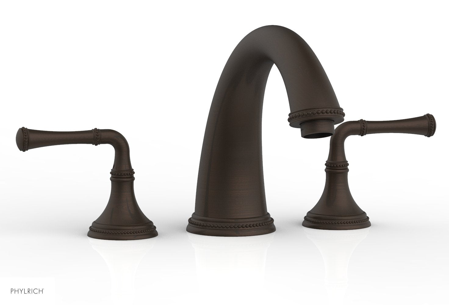 BEADED Deck Tub Set - Lever Handles 207-40