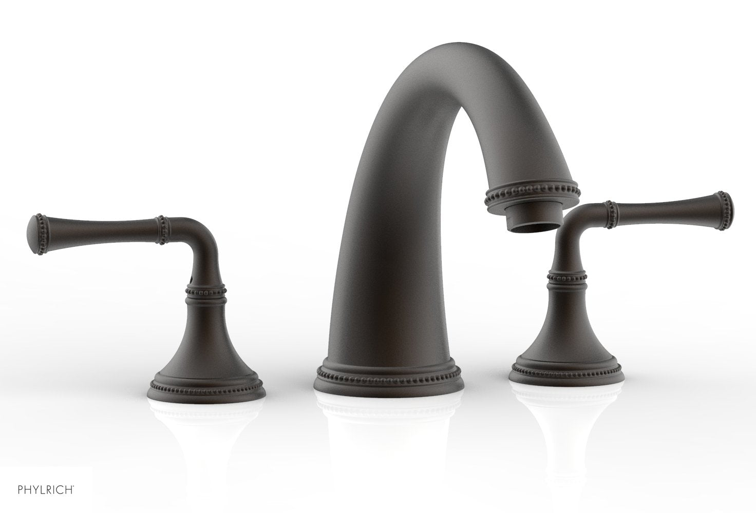 BEADED Deck Tub Set - Lever Handles 207-40