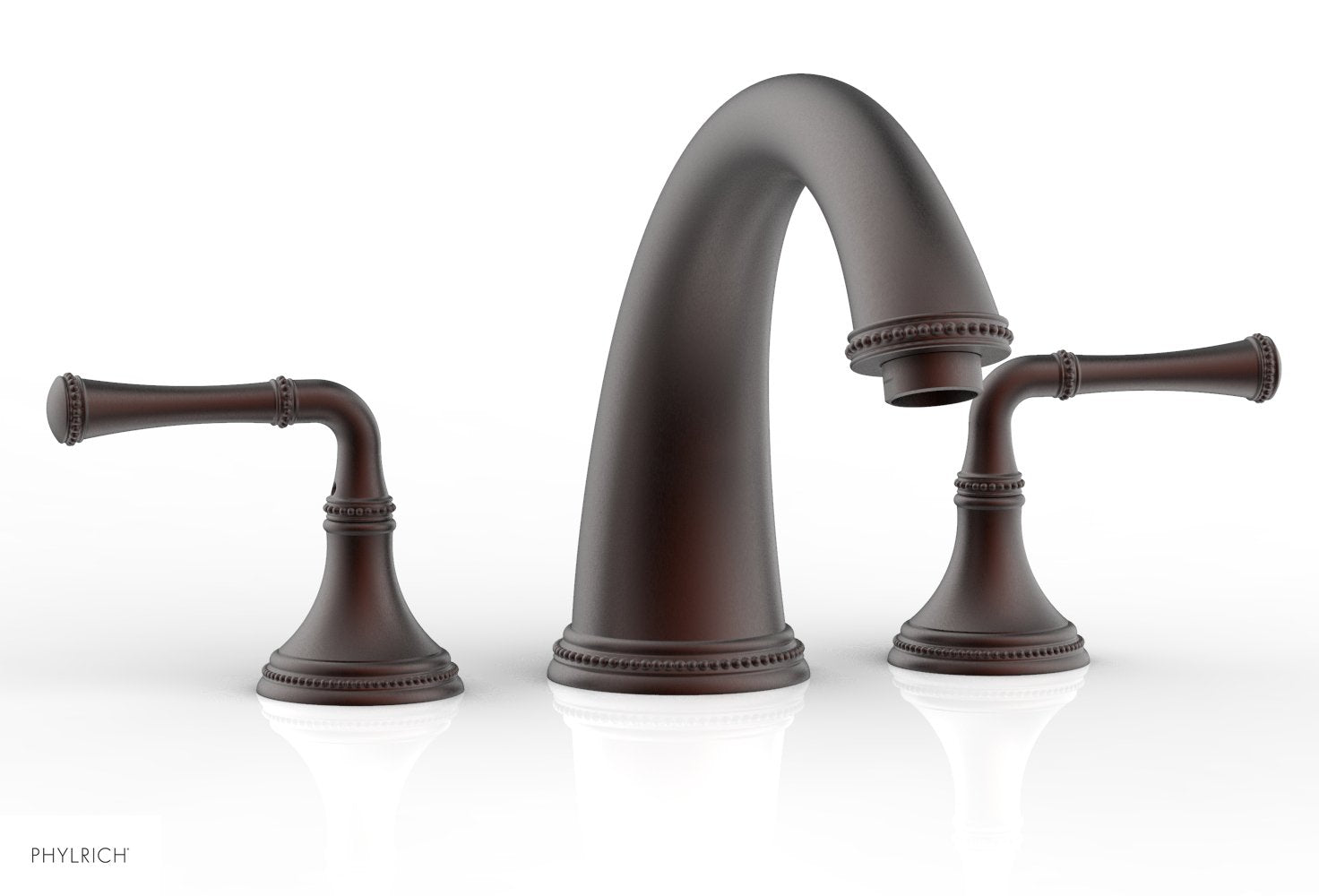 BEADED Deck Tub Set - Lever Handles 207-40